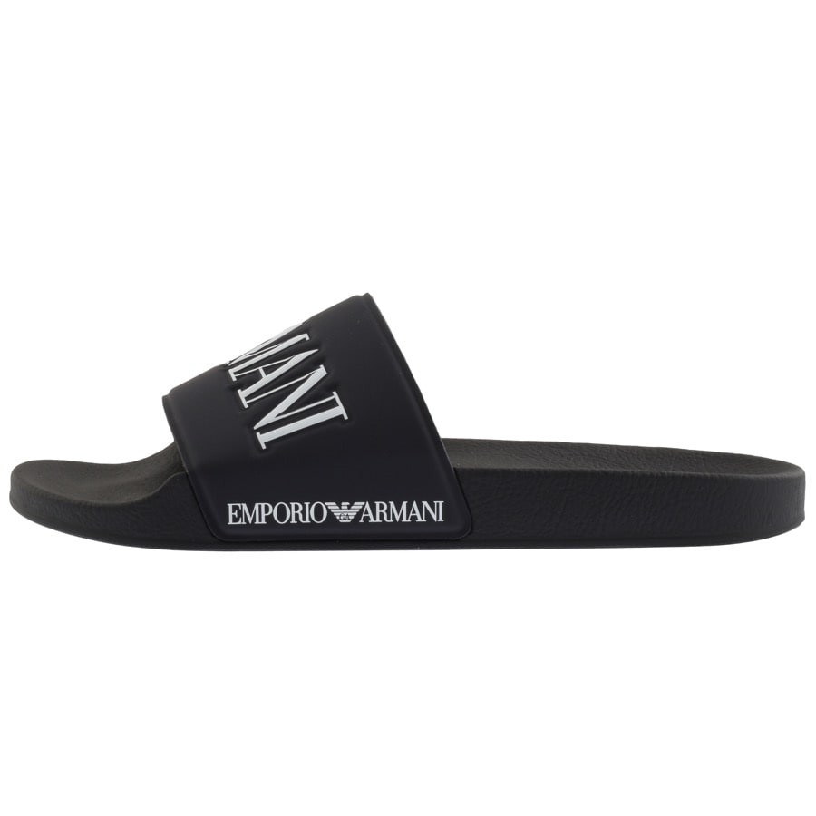 Alternative Image for ProductEmporio Armani Logo Sliders Black2
